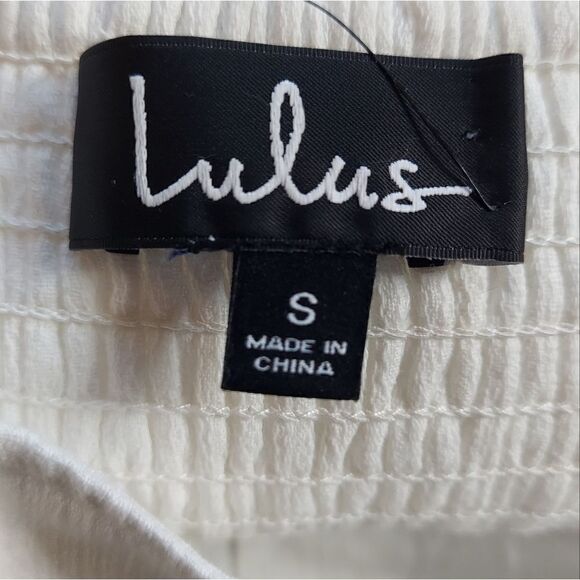 LULUS Make the Call White Long Poet Sleeve Mini Dress Size S - Picture 13 of 16